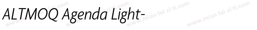 ALTMOQ Agenda Light字体转换